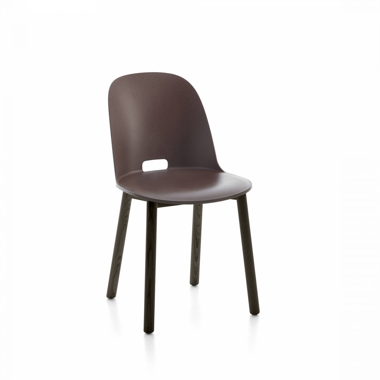 Alfi High-Back Chair Side/Dining Emeco Dark Brown Dark Ash