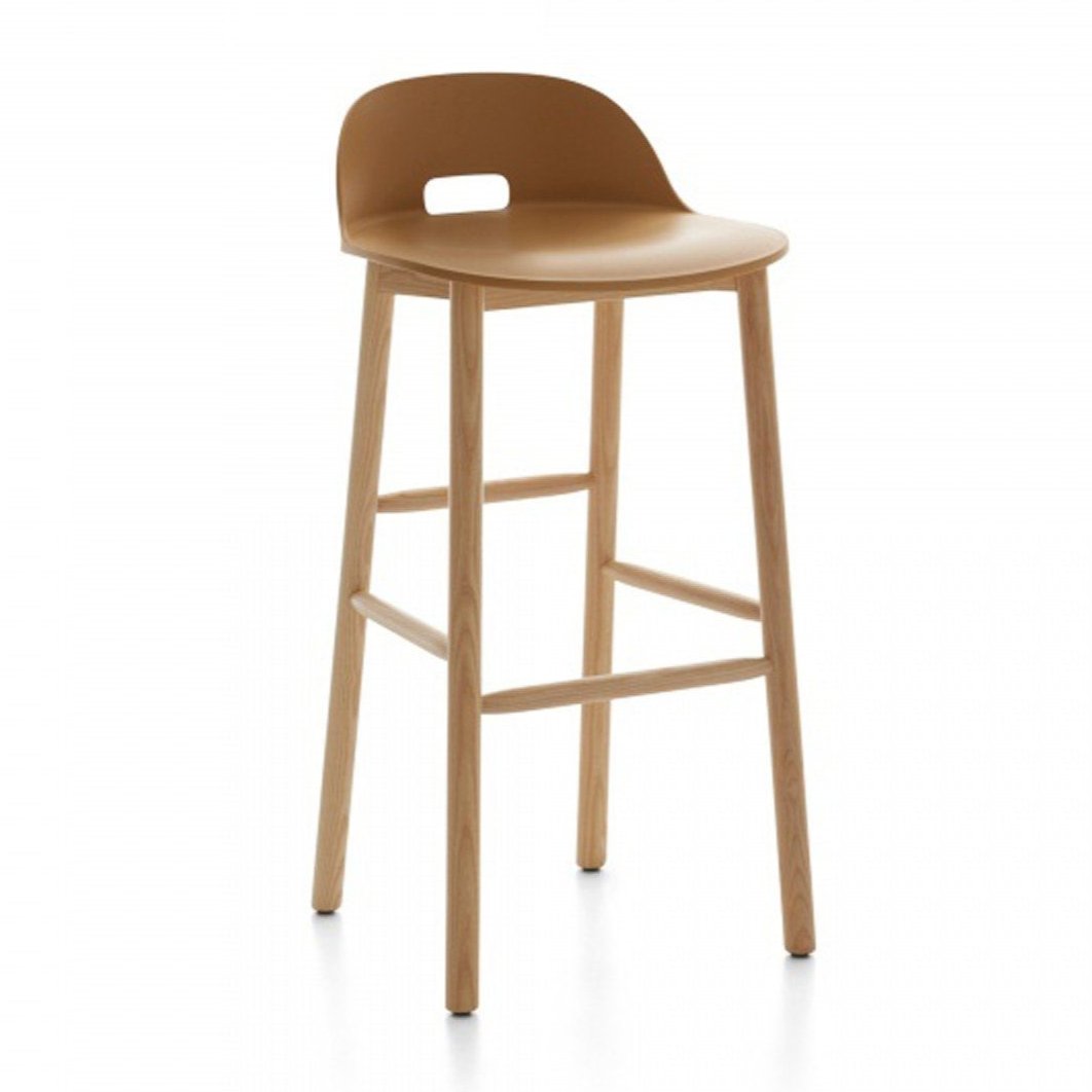 Alfi Low-Back Barstool Stools Emeco Sand Ash