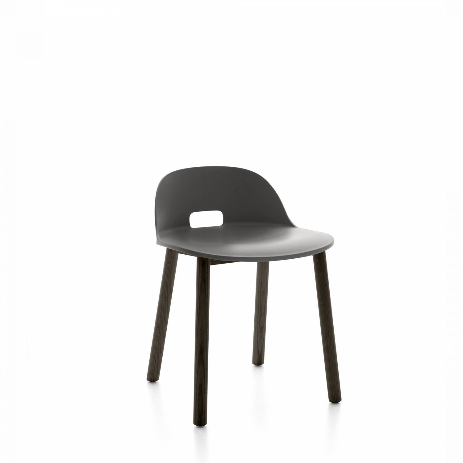 Alfi Low-Back Chair Side/Dining Emeco Dark Grey Dark Ash