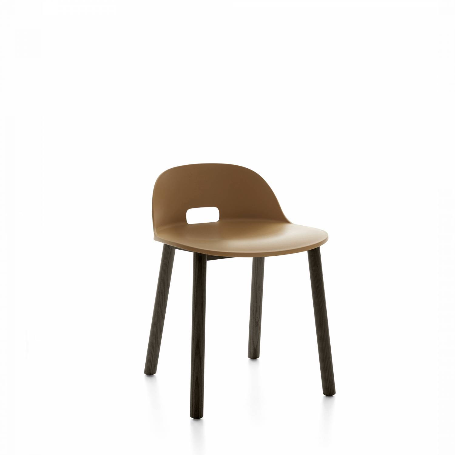 Alfi Low-Back Chair Side/Dining Emeco Sand Dark Ash