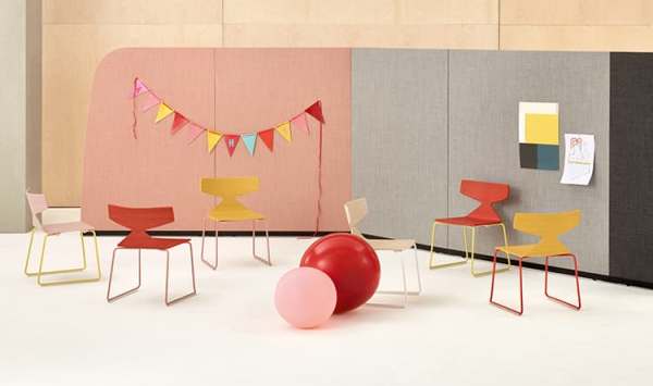 Arper Paravan High Rectangular Panel With Curved Wall Panel Arper