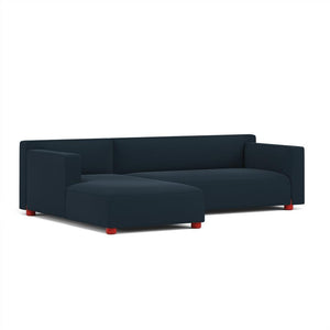 Barber & Osgerby Asymmetric Sofa with Chaise Sofa Knoll Right Red Hourglass – Indigo