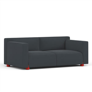 Barber & Osgerby Two Seater Sofa Sofa Knoll Red Hourglass – Alley 