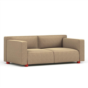 Barber & Osgerby Two Seater Sofa Sofa Knoll Red Cornaro - Vintage 