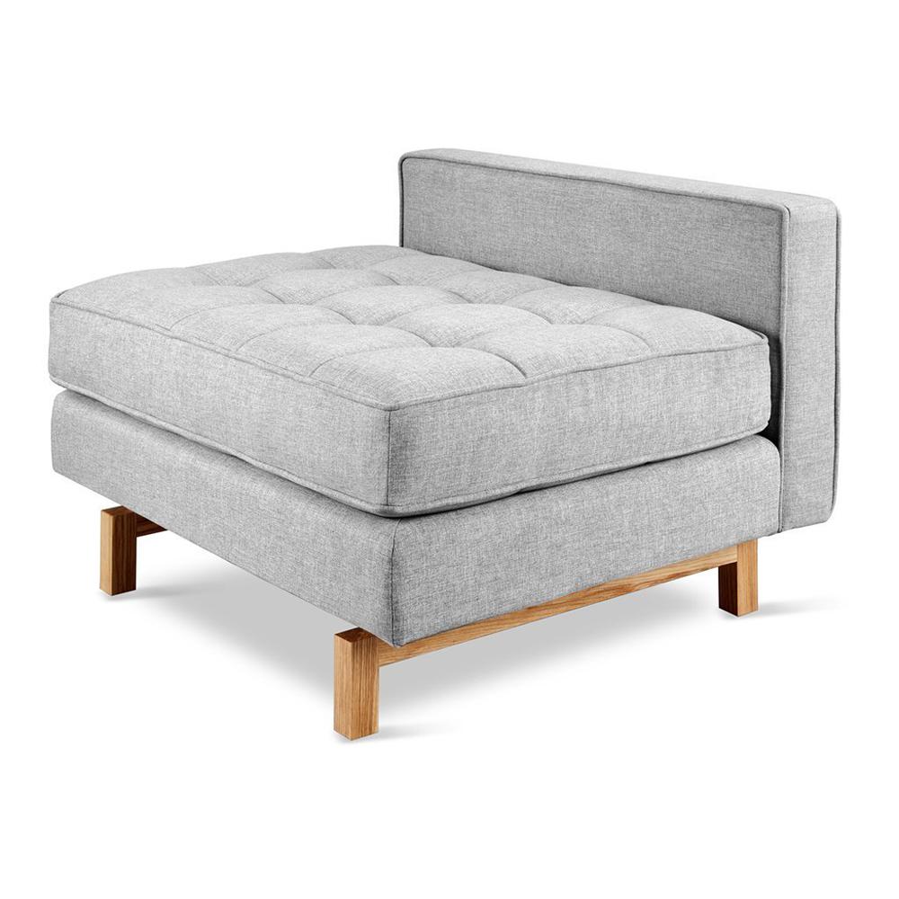 Jane 2 Lounge lounge chair Gus Modern Bayview Silver Natural Ash