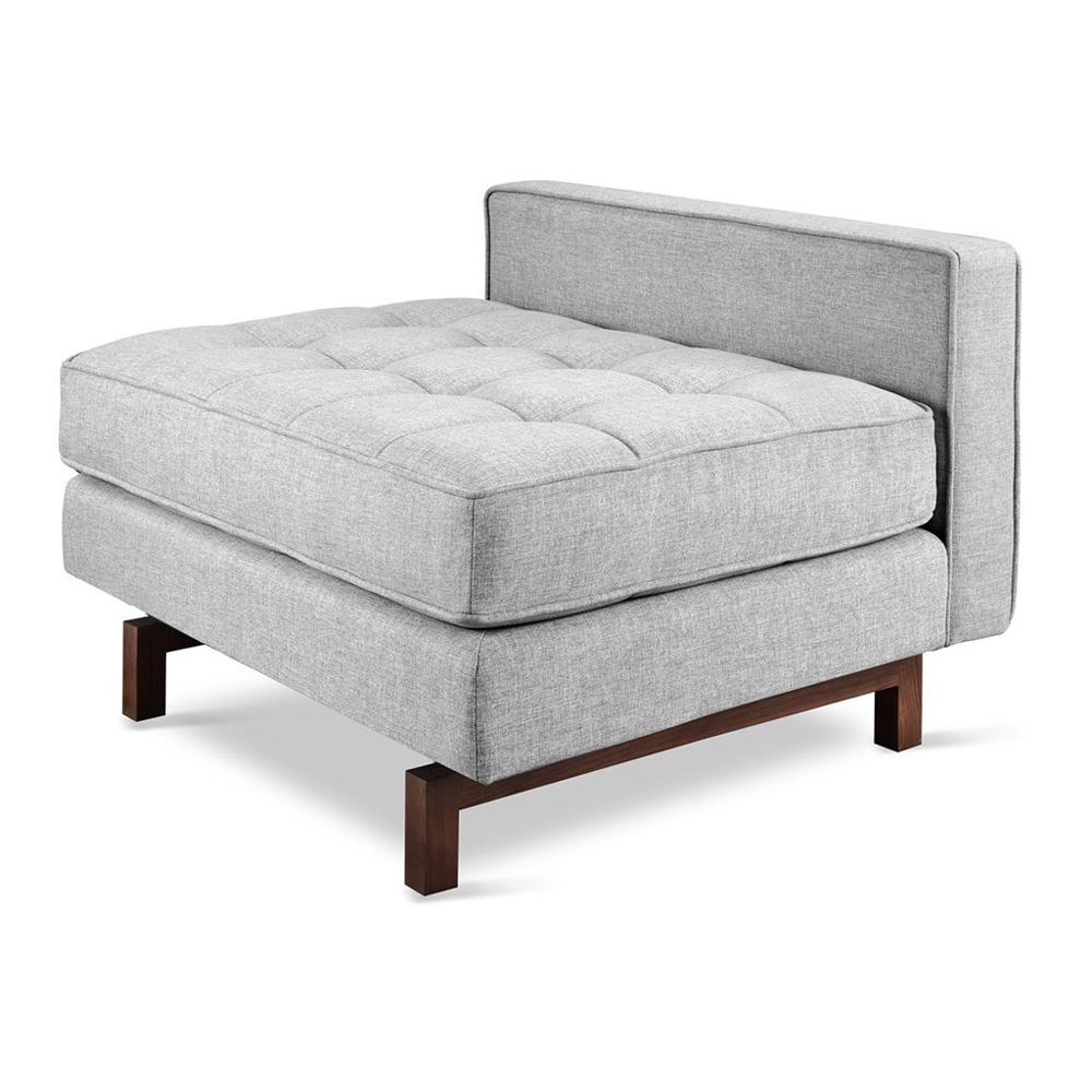 Jane 2 Lounge lounge chair Gus Modern Bayview Silver Walnut
