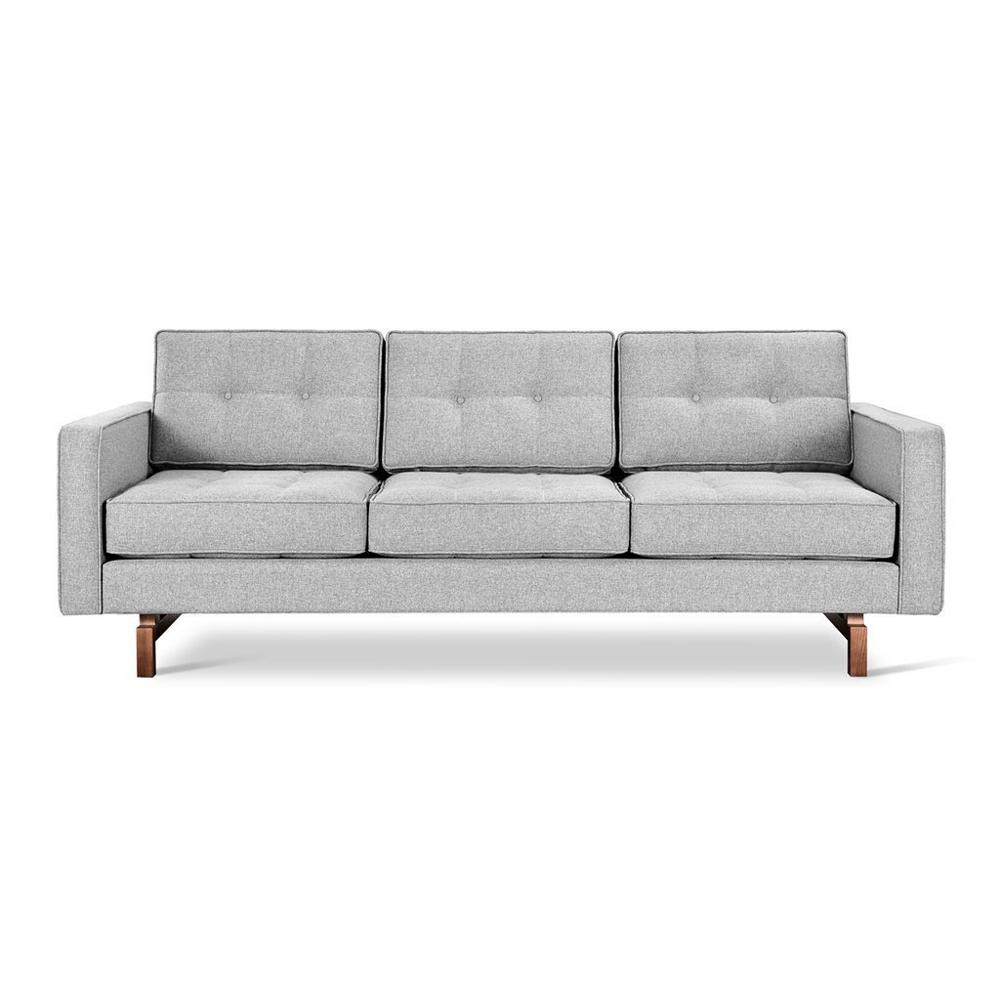 Jane 2 Sofa Sofa Gus Modern Bayview Silver Walnut