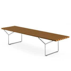 Bertoia Outdoor Bench Benches Knoll Stainless Steel 
