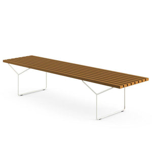 Bertoia Outdoor Bench Benches Knoll White 