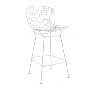 Bertoia Stool - Unupholstered bar seating Knoll White Counter Height 