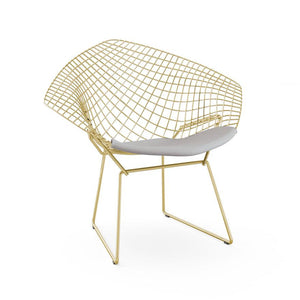 Bertoia Diamond Chair - Gold lounge chair Knoll Journey - Jingle 