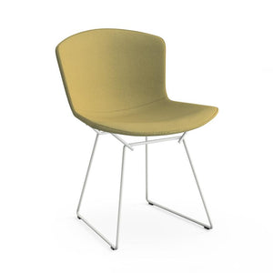 Bertoia Side Chair with Full Cover Side/Dining Knoll White Haze - Tea Green 