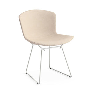 Bertoia Side Chair with Full Cover Side/Dining Knoll White Vermeer - Lacemaker 