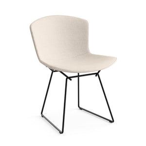 Bertoia Side Chair with Full Cover Side/Dining Knoll Black Cato - Natural 