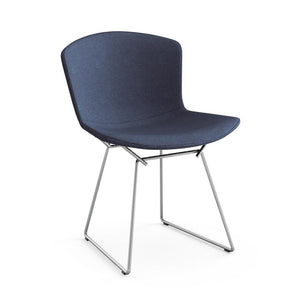Bertoia Side Chair with Full Cover Side/Dining Knoll Polished Chrome Haze - Twilight 