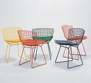 Bertoia Side Chair with Seat and Back Pad Side/Dining Knoll 