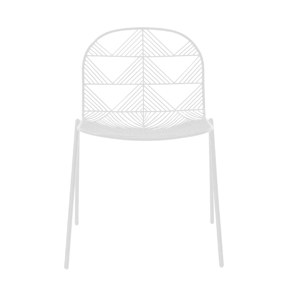 Betty Stacking Chair Side/Dining Bend Goods White