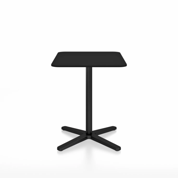 Emeco 2 Inch X Base Cafe Table - Rectangular Coffee table Emeco Black Powder Coated Black HPL