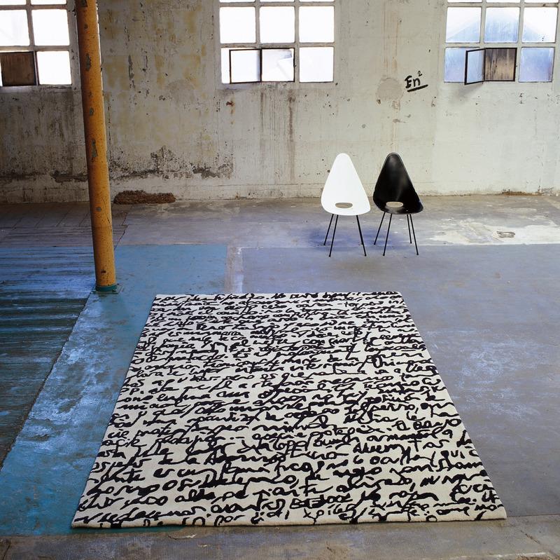 Black And White Manuscrit Rug Rug NaniMarquina