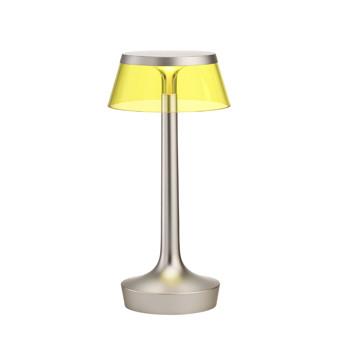 Bon Jour Unplugged Table Lamp Table Lamps Flos Matt Chrome Yallow