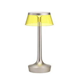 Bon Jour Unplugged Table Lamp Table Lamps Flos Matt Chrome Yallow 