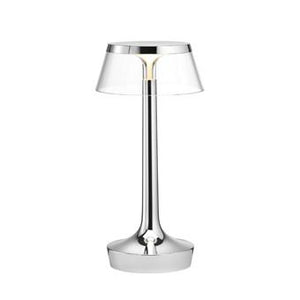 Bon Jour Unplugged Table Lamp Table Lamps Flos Chrome Transparent 