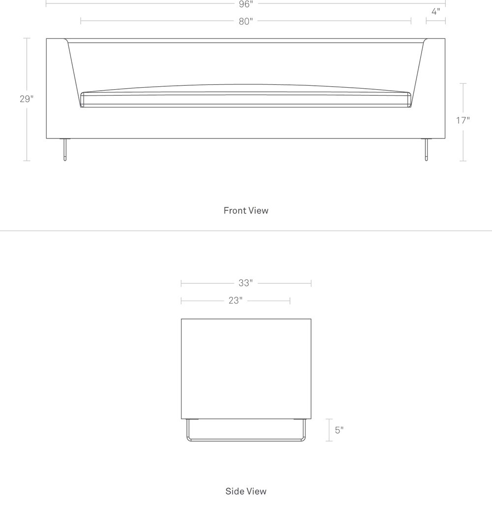 Bonnie Sofa 96" by Blu Dot Sofa BluDot