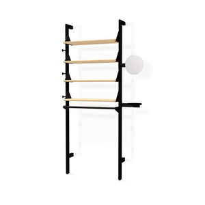 Branch-1 Display Unit Shelves Gus Modern Black Uprights / Black Brackets / Black Shevles 