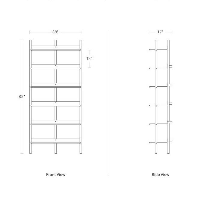 Browser Tall Bookcase Shelves BluDot