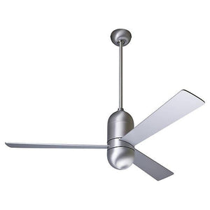 Cirrus DC Ceiling Fan Ceiling Fans Modern Fan Co Brushed Aluminum Aluminum Wall Control Without Light