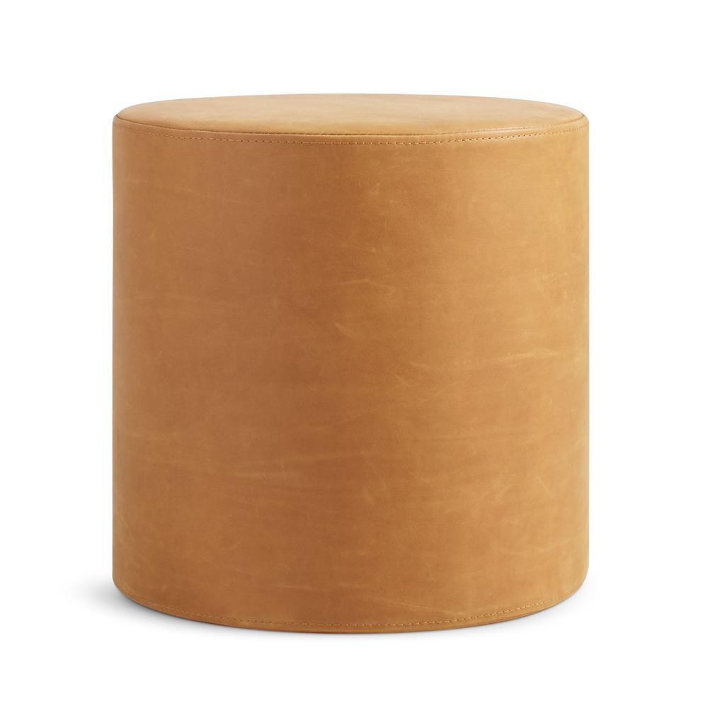 Bumper Small Ottoman ottomans BluDot Camel Leather