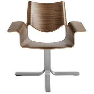 Buttercup Chair lounge chair BluDot Walnut / Stainless Steel 