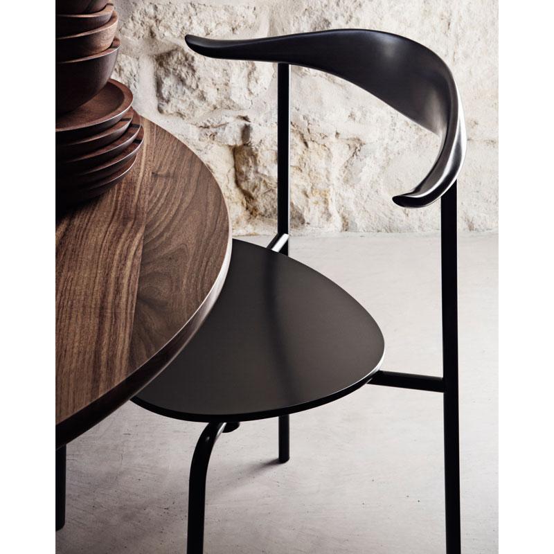 CH88p Stacking Chair With Upholstered Seat Side/Dining Carl Hansen