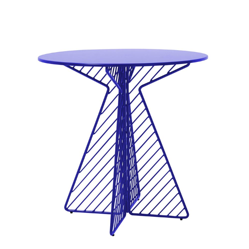 Cafe Table Tables Bend Goods Electric Blue Round