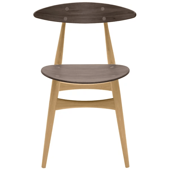 Wegner CH33T Chair Side/Dining Carl Hansen Oak frame / walnut seat & back - oiled
