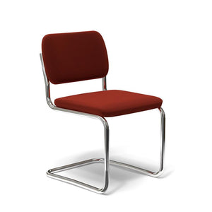 Cesca Chair -Upholstered Side/Dining Knoll armless Knoll Velvet - Tomato 