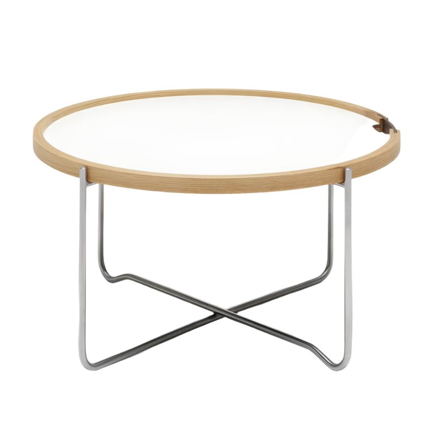 Ch417 Tray Table side/end table Carl Hansen Laminate/oak - black/white