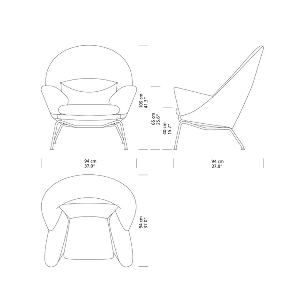 Ch468 Oculus Lounge Chair lounge chair Carl Hansen