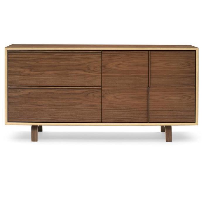 Cherner 2 Door/2 Drawer File Cabinet storage Cherner Chair Classic Walnut