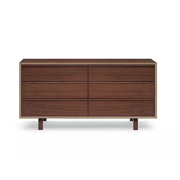 Cherner 6 Drawer Dresser storage Cherner Chair Classic Walnut