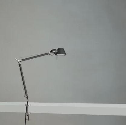 Tolomeo Mini Table Lamp Table Lamps Artemide Clamp Base Black