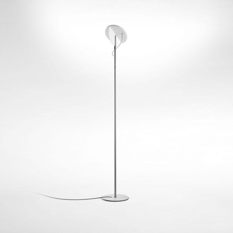 Copernica P190 Floor Lamp Floor Lamps Marset Satin Nickel-White