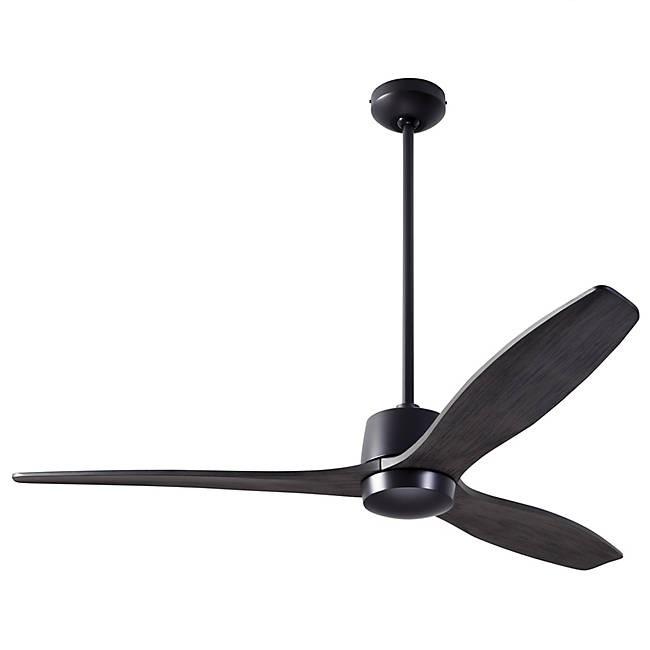 Arbor DC Ceiling Fan Ceiling Fans Modern Fan Co Dark Bronze Ebony Wall Control Without Light