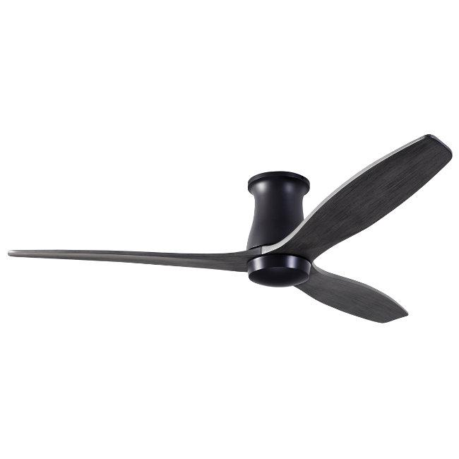 Arbor Flush DC Ceiling Fans Modern Fan Co Dark Bronze Ebony Wall Control Without Light