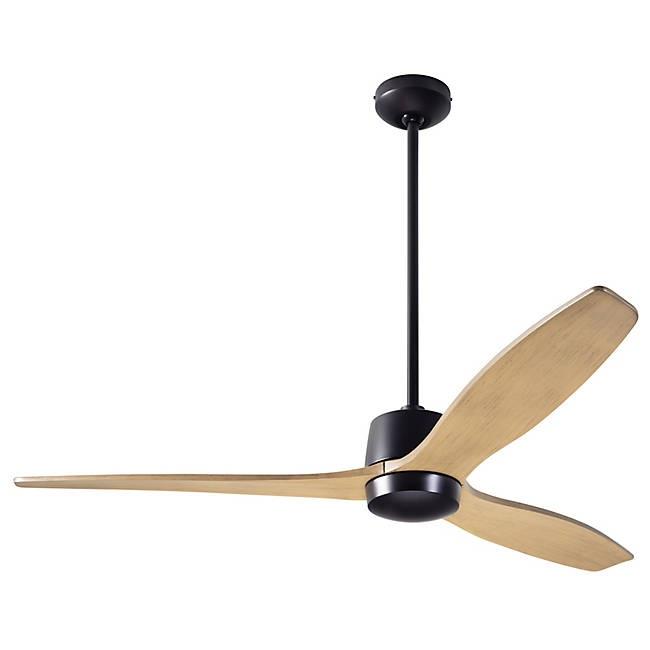 Arbor DC Ceiling Fan Ceiling Fans Modern Fan Co Dark Bronze Maple Wall Control Without Light