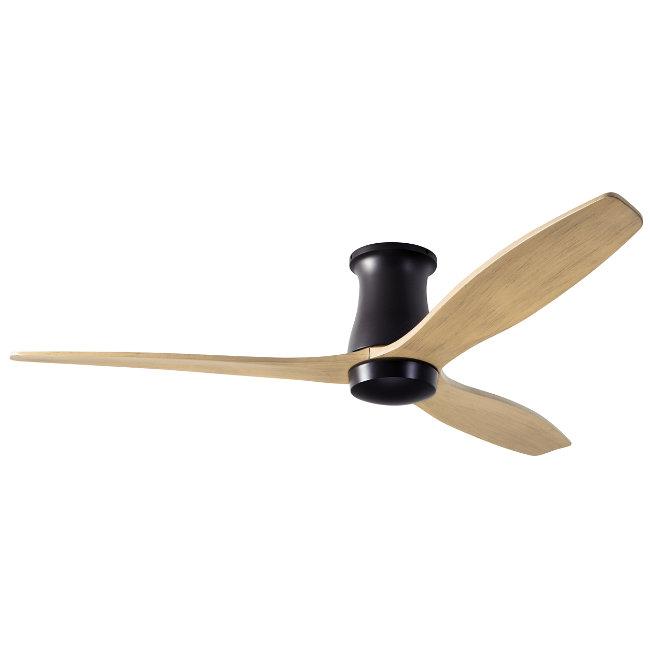 Arbor Flush DC Ceiling Fans Modern Fan Co Dark Bronze Maple Wall Control Without Light