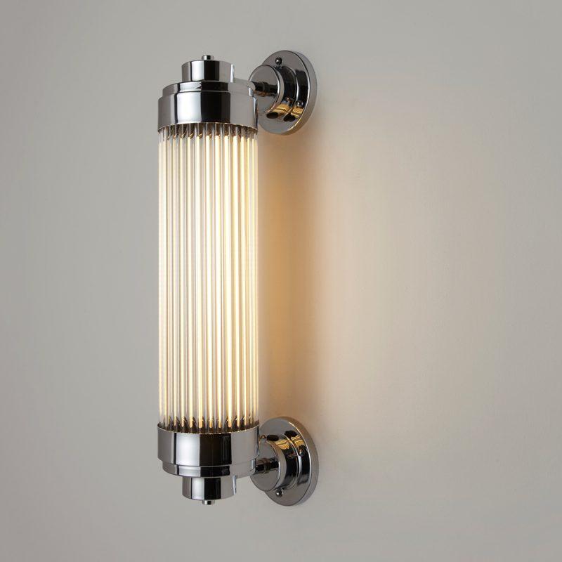Pillar Offset LED Wall Light Wall Lights Original BTC Chrome Plated