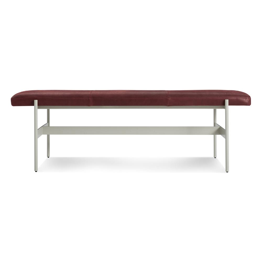 Daybench Benches BluDot Oxblood Leather / Putty