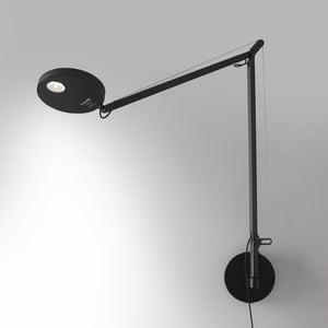 Demetra Swingarm Wall Sconce wall / ceiling lamps Artemide Anthracite Grey LED 3000K 