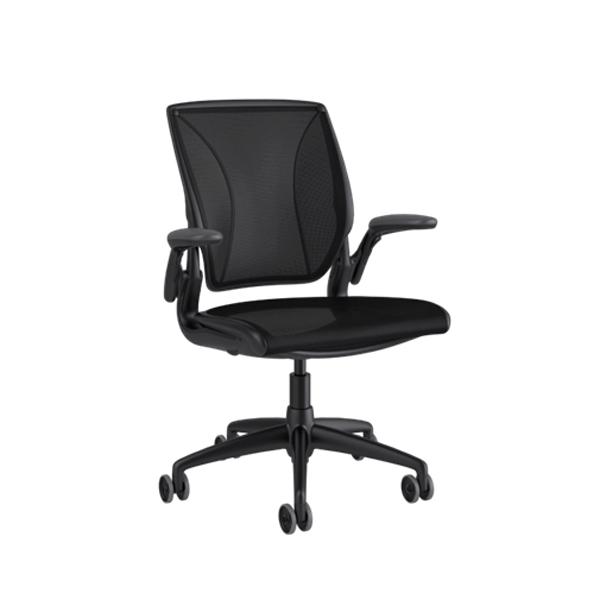 Diffrient World Task Chair - Quick Ship task chair humanscale Back: Catena/Black - Seat: Catena/Black